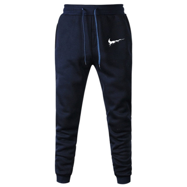 2019 Fall Men's Black doodle Print Trousers Jogger Men's Pants Casual Slim Fit Men's Fitness Sweatpants Big Size wholesale